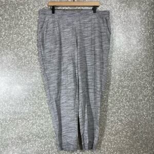 Catherines Women's Plus Size Gray Marled Sweatpants - Size 1X (18-20W) - Pockets